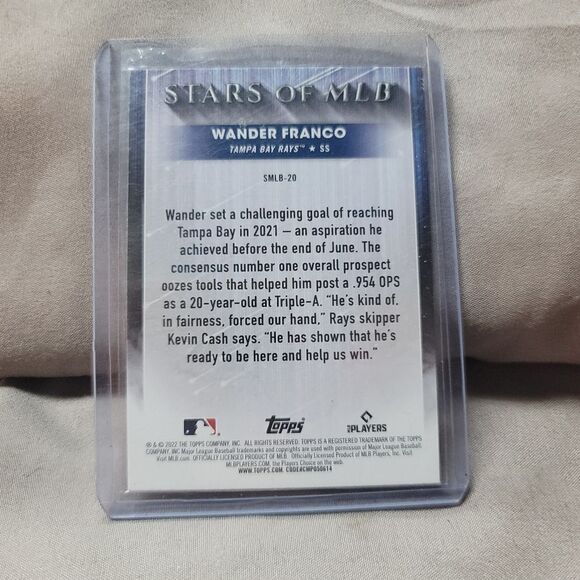 2022 Topps Stars of MLB Wander Franco Tampa Bay Rays holographic rookie card - Picture 7 of 13